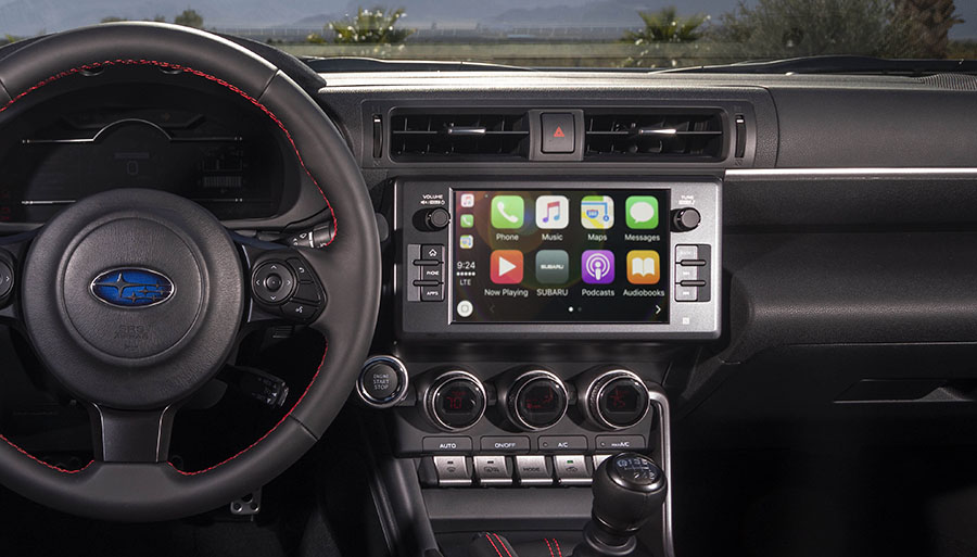 Apple CarPlay på Subaru BRZ, hur man ansluter