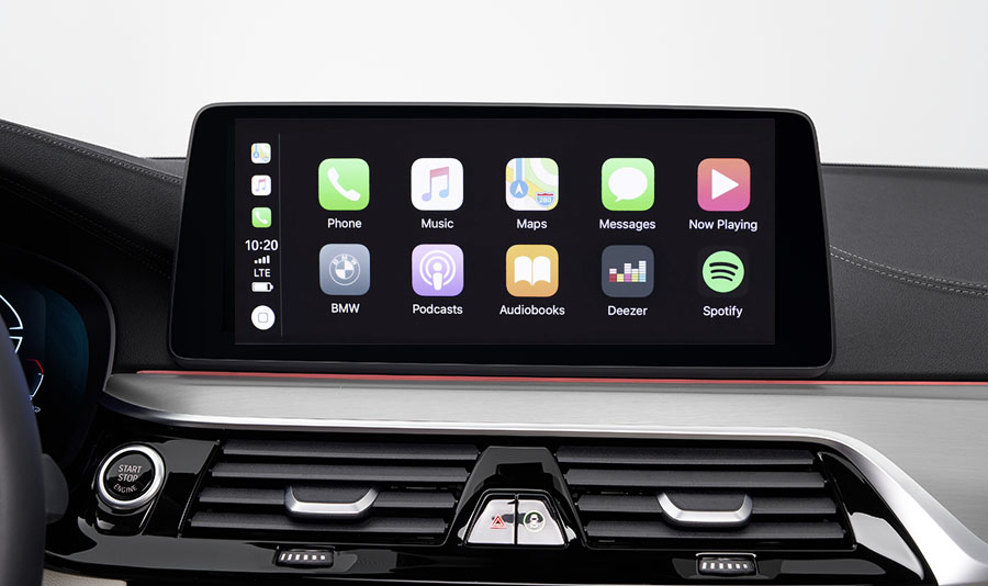 Trådlös Apple CarPlay på BMW 530i, hur man ansluter